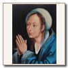  „Betende Maria” von Quentin Massys. Kopie.. Öl auf Holz, 44 x 33 cm.