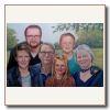 Familienportrait. Öl auf Leinwand, 60x85 cm, Komposition von mehreren Fotos.
